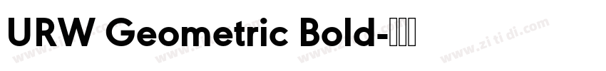 URW Geometric Bold字体转换
